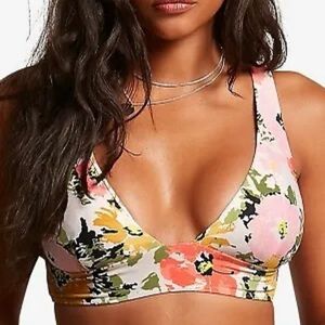 MSRP $48 Volcom Counting Down Halter Bikini TOP ONLY Size M